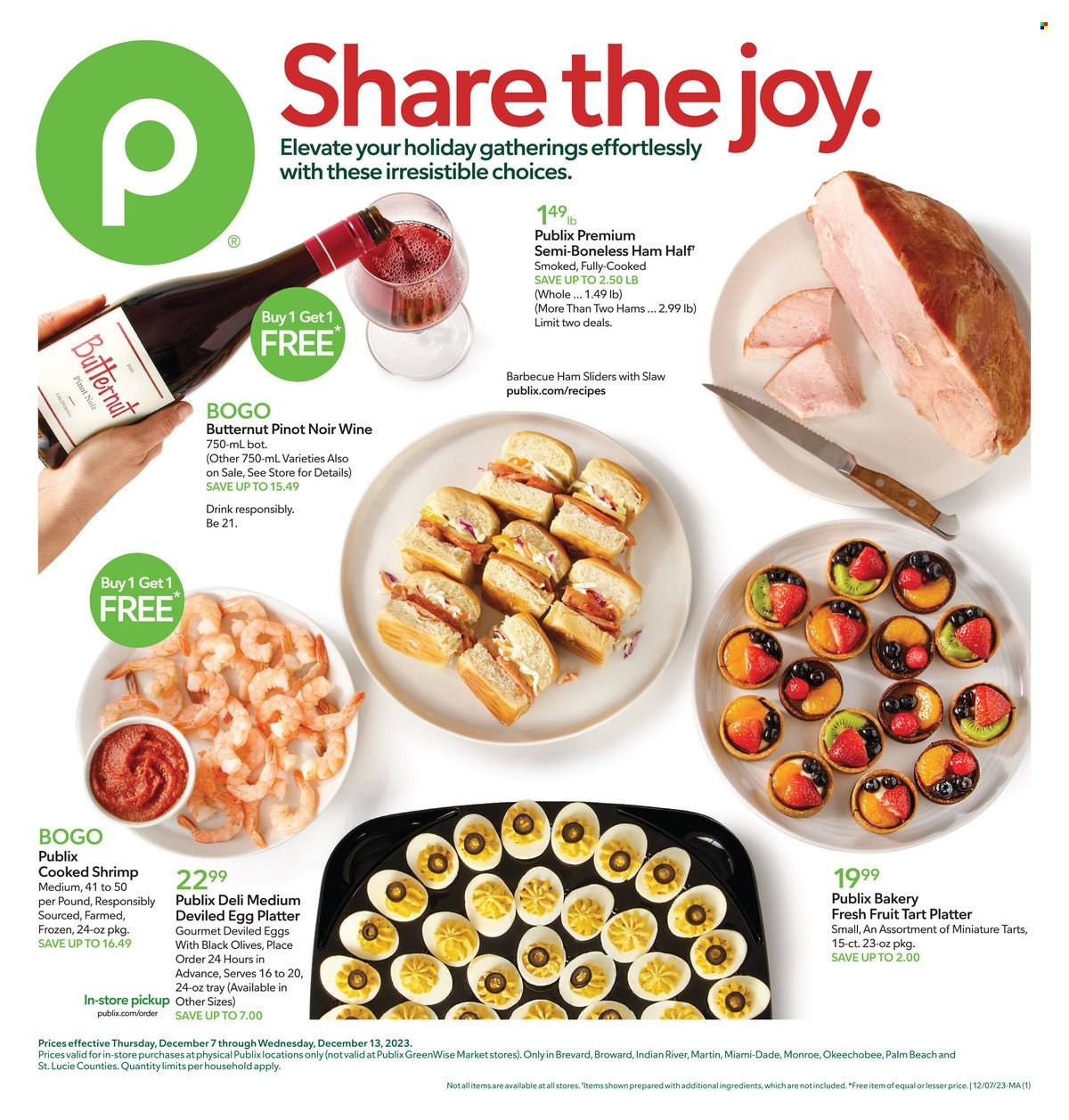 Publix ad - 12/07/2023 - 12/13/2023. Page 1