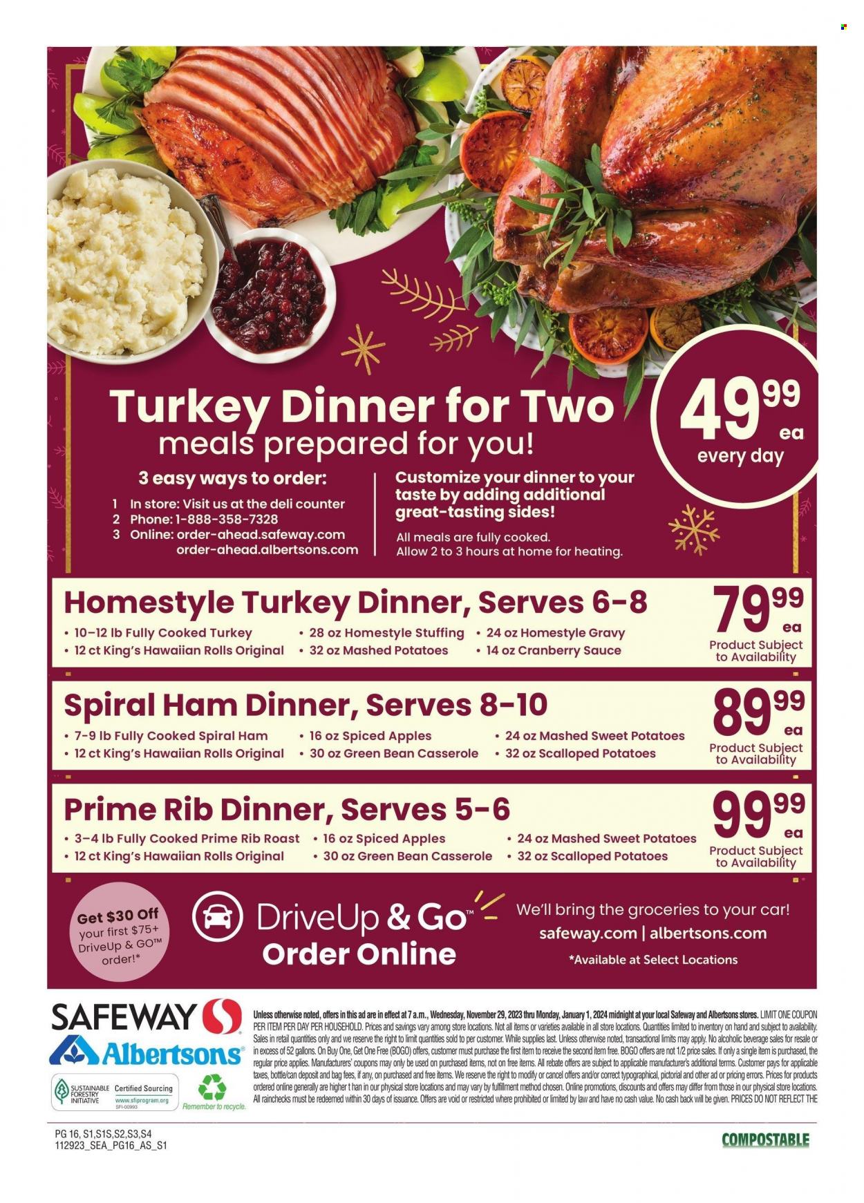 Safeway ad - 11/29/2023 - 01/01/2024. Page 16