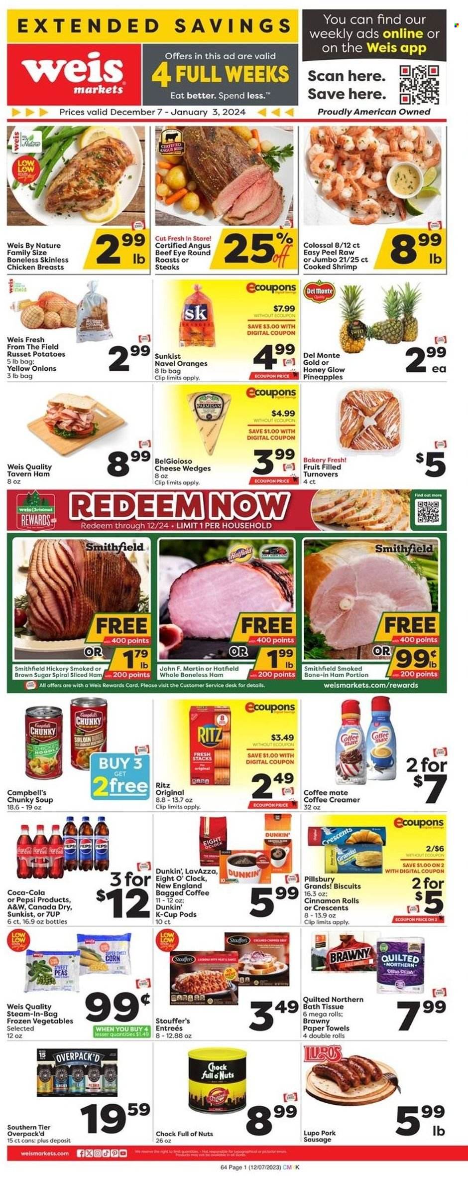 Weis ad - 12/07/2023 - 01/03/2024. Page 1