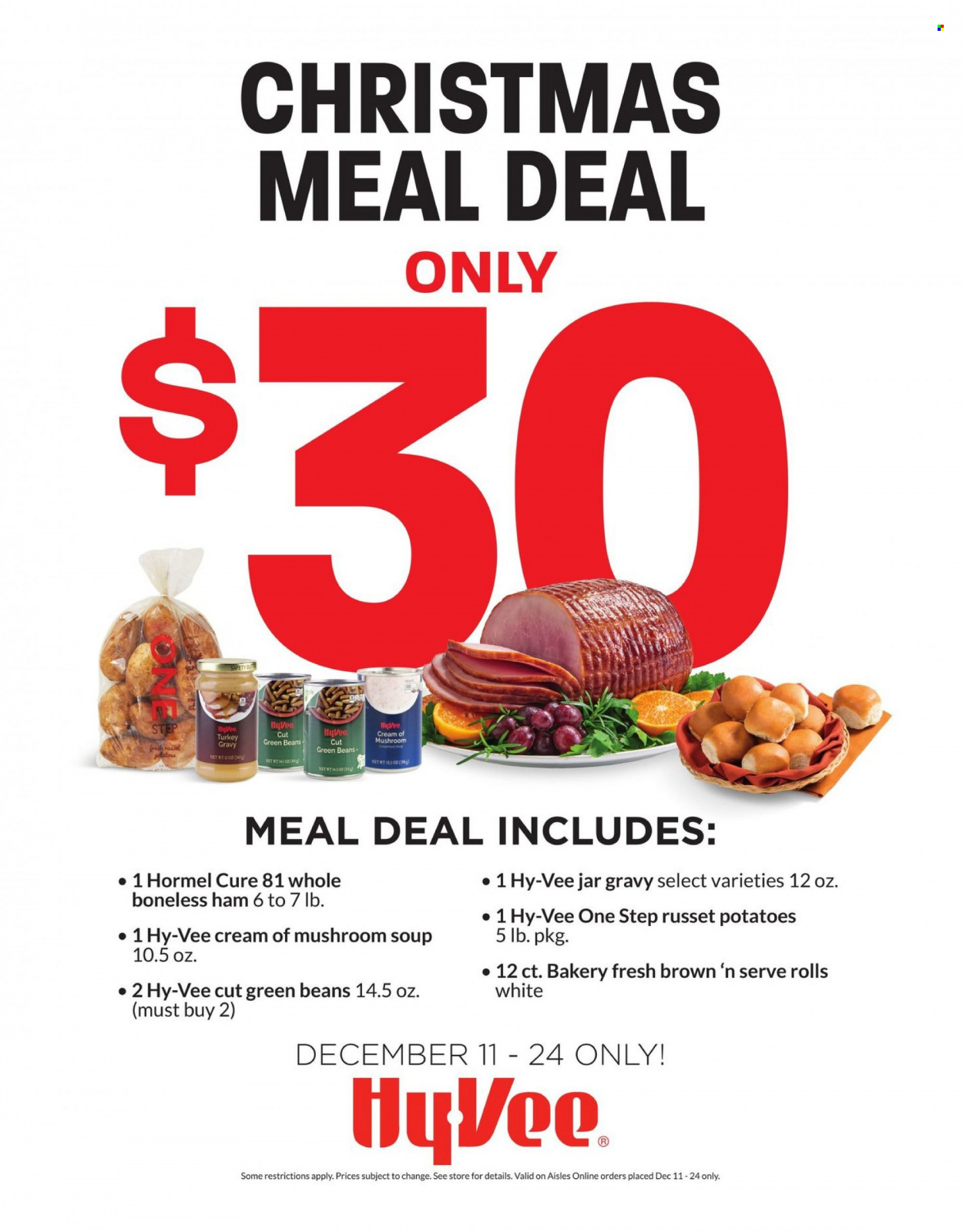 Hy-Vee ad - 12/11/2023 - 12/24/2023. Page 1
