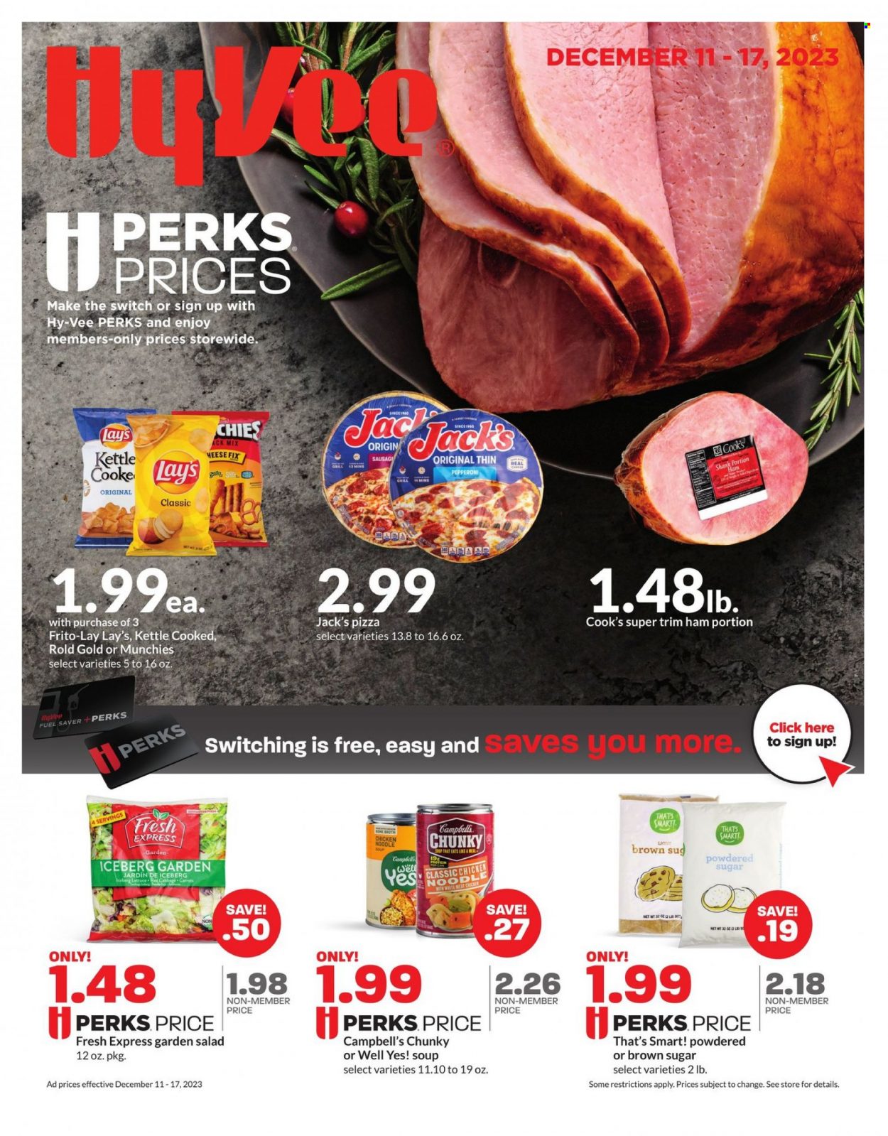 Hy-Vee ad - 12/11/2023 - 12/17/2023. Page 1