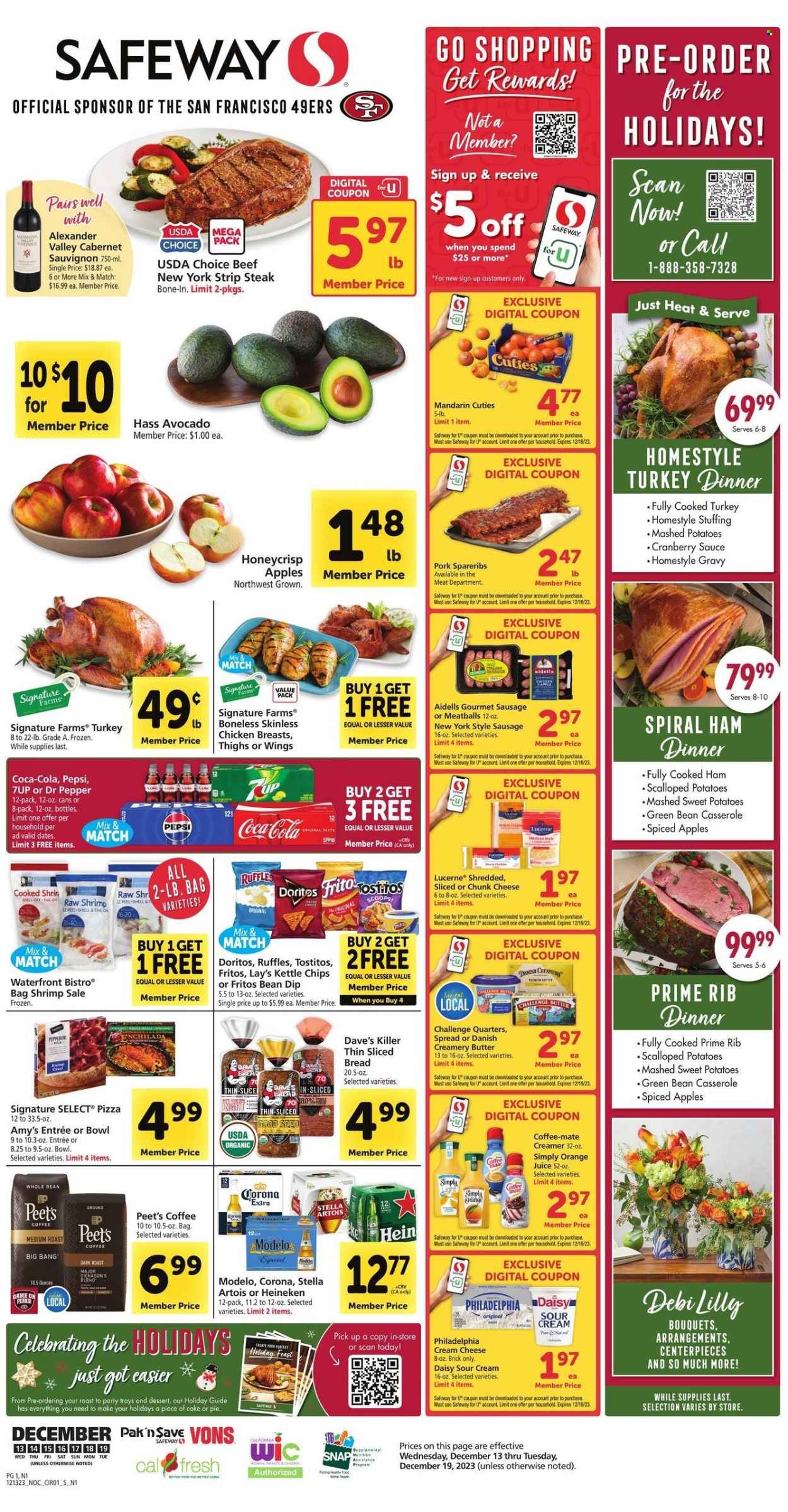Safeway ad - 12/13/2023 - 12/19/2023. Page 1