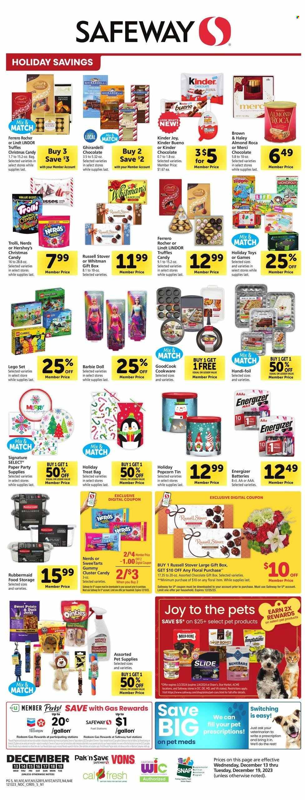 Safeway ad - 12/13/2023 - 12/19/2023. Page 5