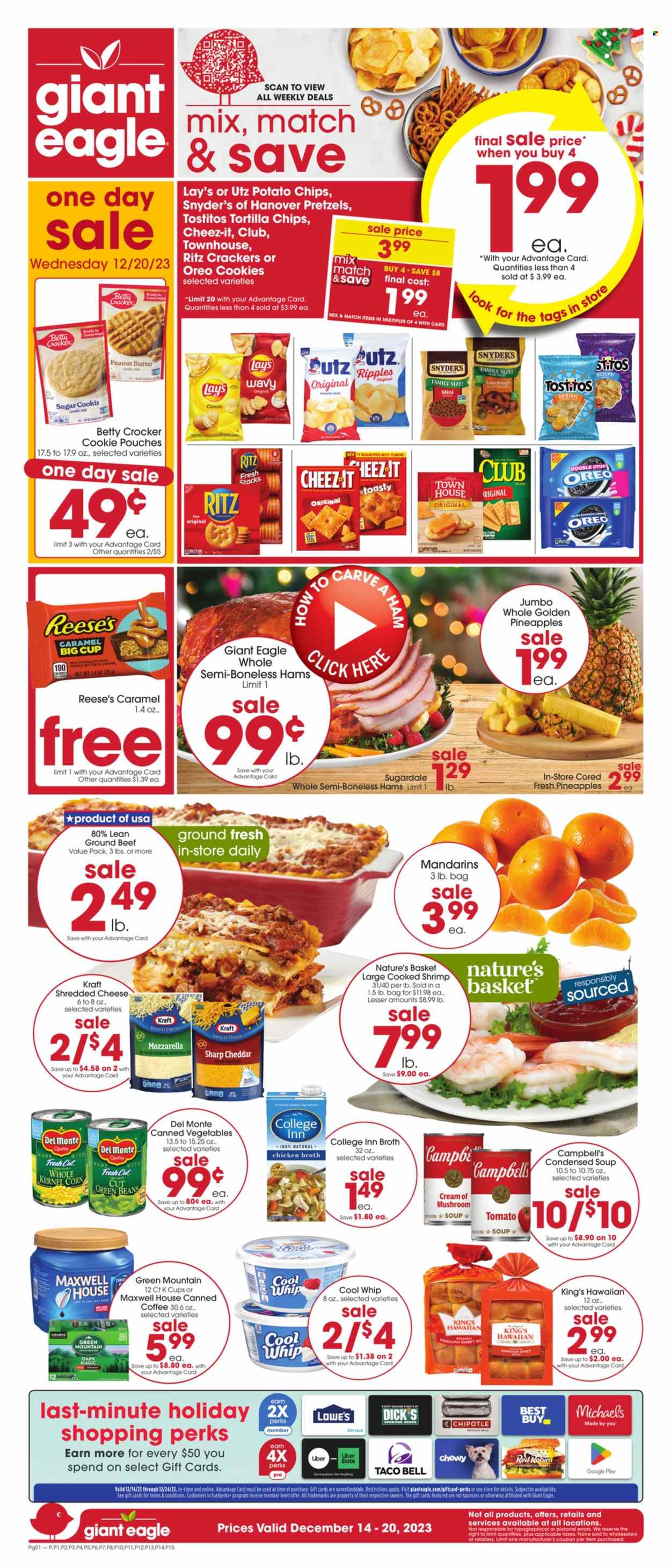Giant Eagle ad - 12/14/2023 - 12/20/2023. Page 1