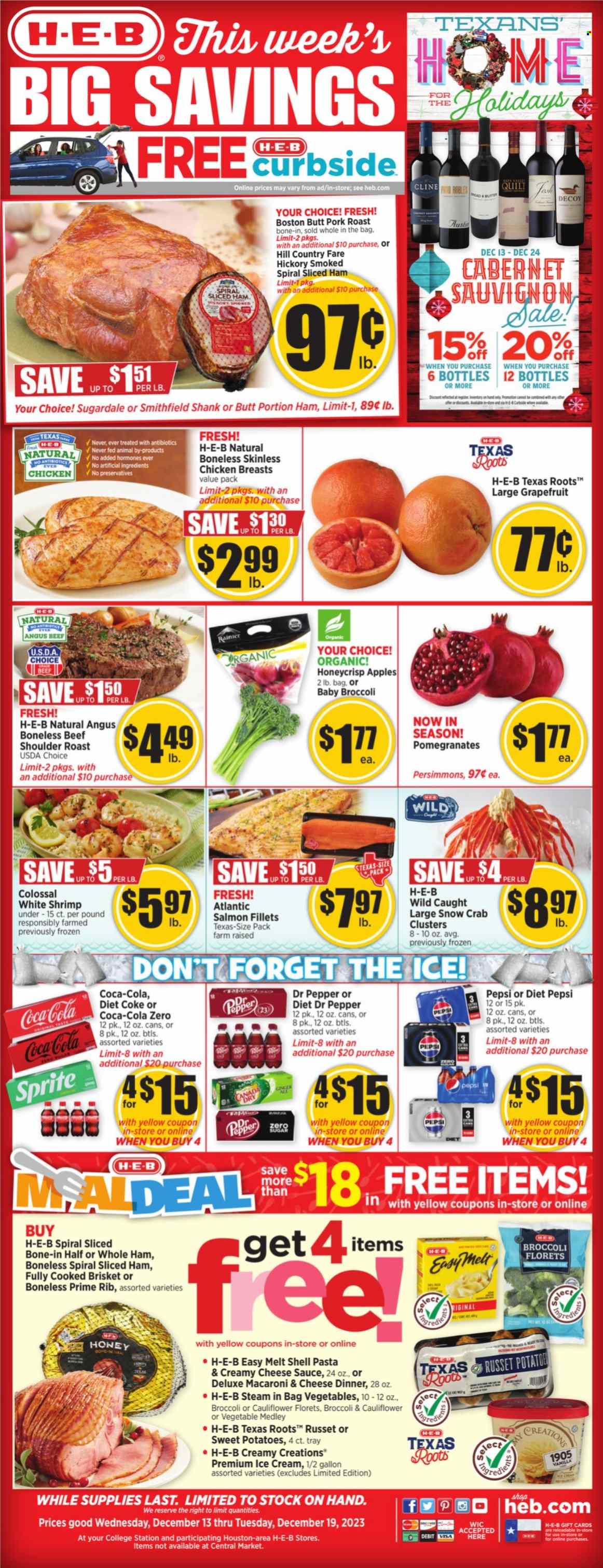H-E-B ad - 12/13/2023 - 12/19/2023. Page 1