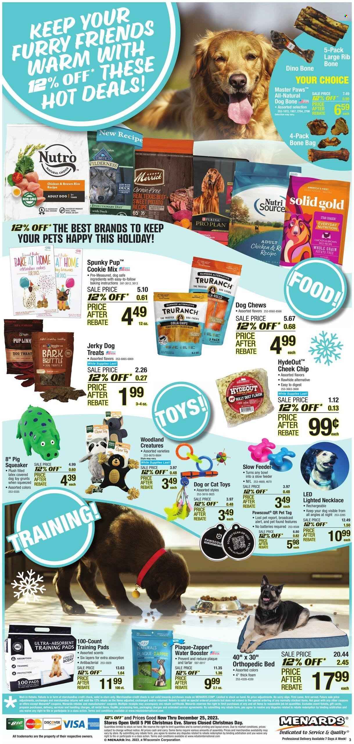 Menards ad - 12/12/2023 - 12/25/2023. Page 3