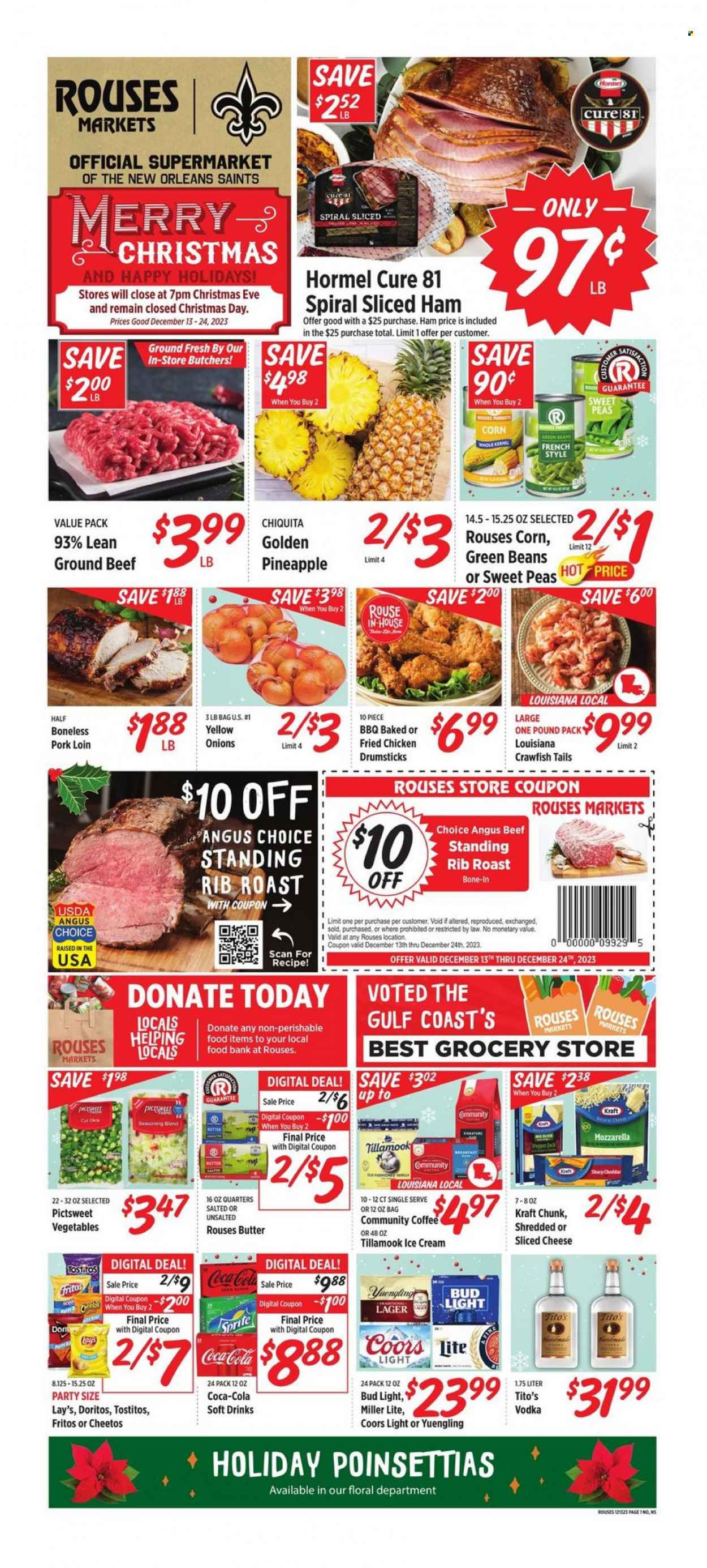 Rouses Markets ad - 12/13/2023 - 12/24/2023. Page 1