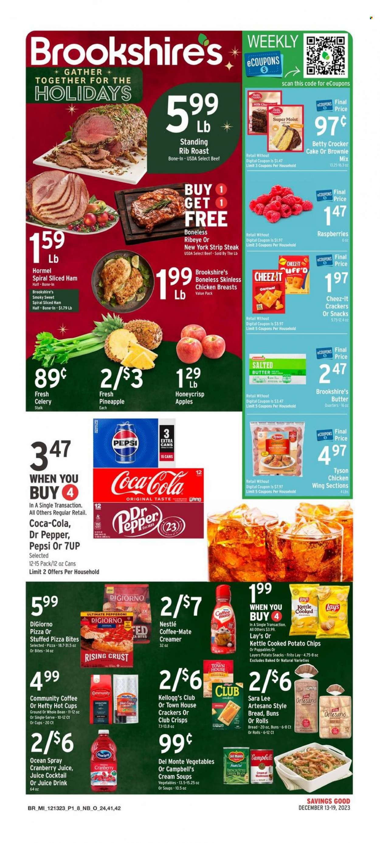 Brookshires ad - 12/13/2023 - 12/19/2023. Page 1