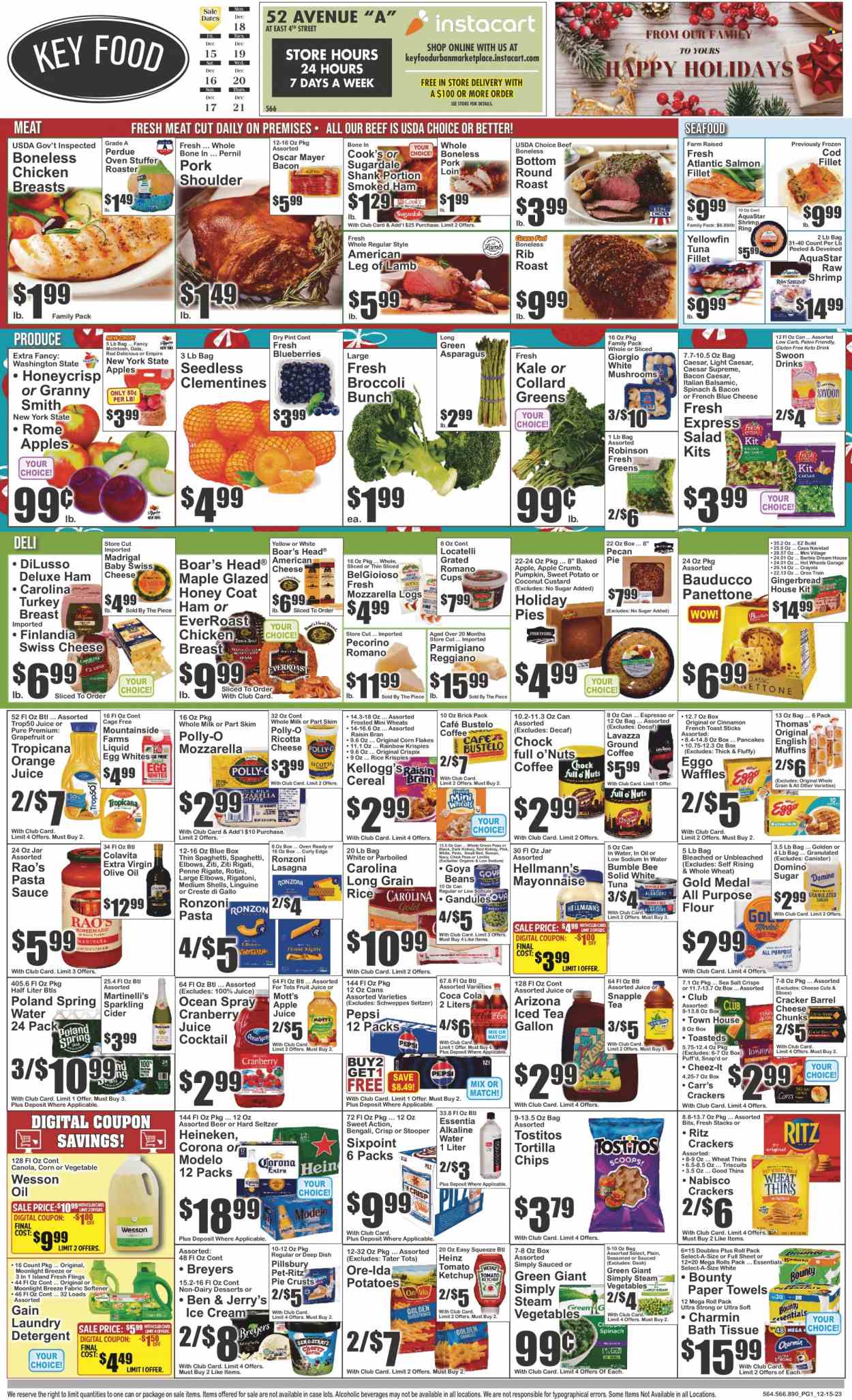 Key Food ad - 12/15/2023 - 12/21/2023. Page 1