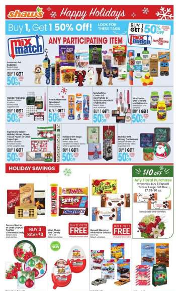 Shaw’s Flyer - 12/15/2023 - 12/24/2023.