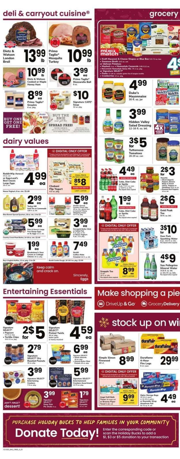 Safeway ad - 12/15/2023 - 12/21/2023. Page 4