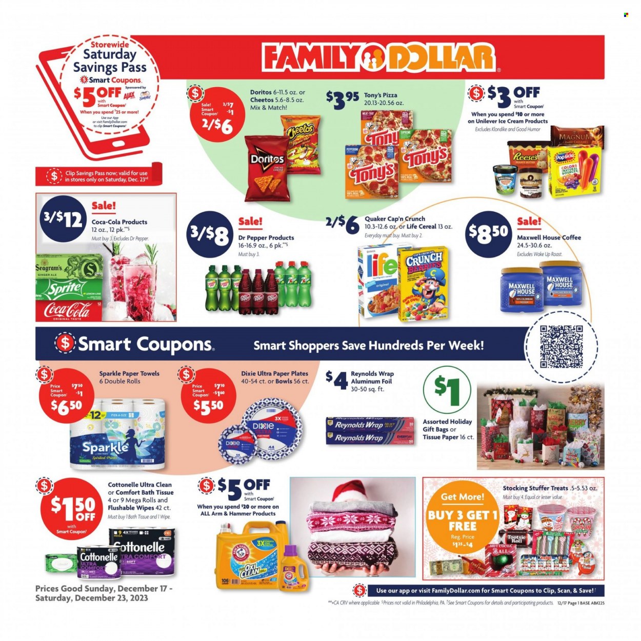 Family Dollar ad - 12/17/2023 - 12/23/2023. Page 1