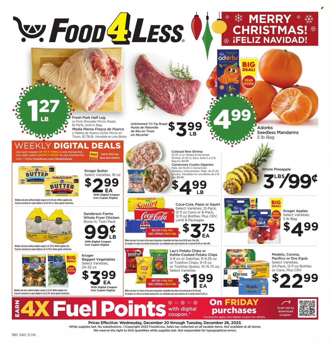Food 4 Less ad - 12/20/2023 - 12/26/2023. Page 1