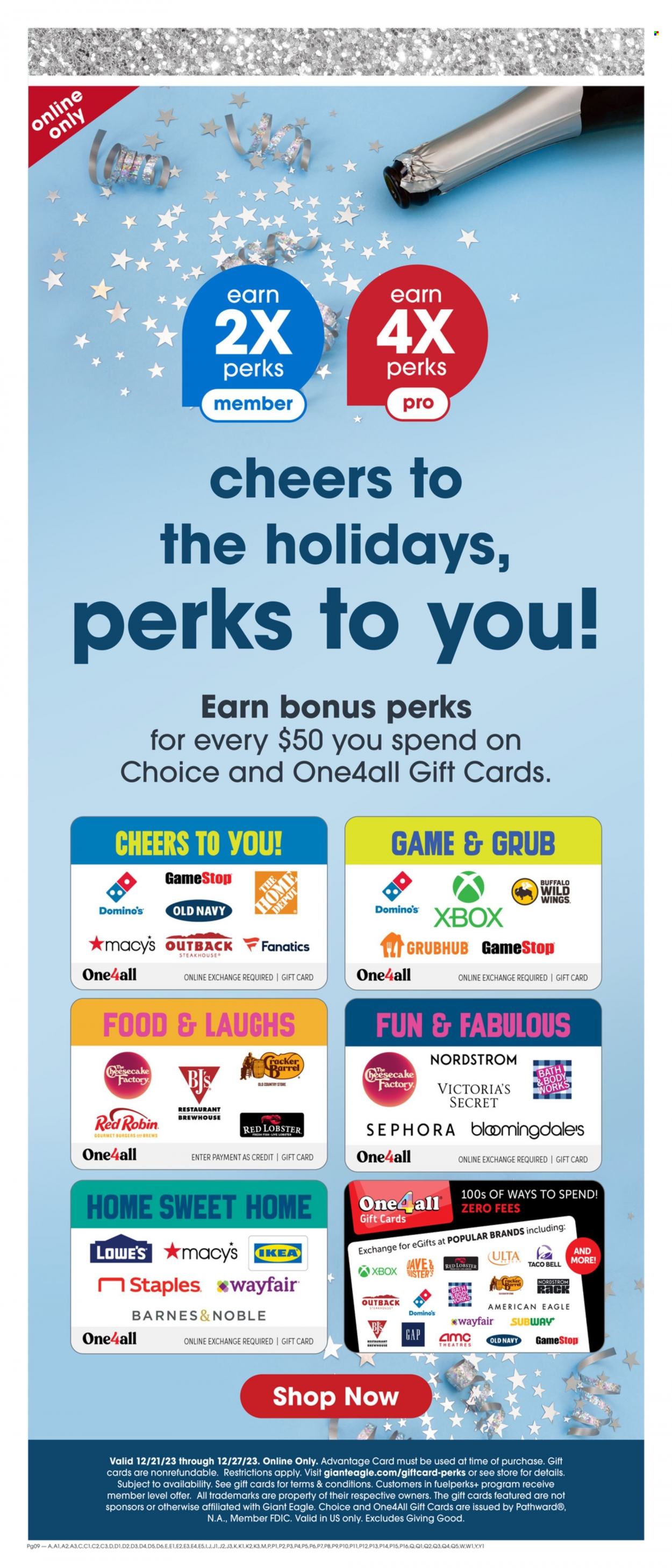 Giant Eagle ad - 12/21/2023 - 12/27/2023. Page 8