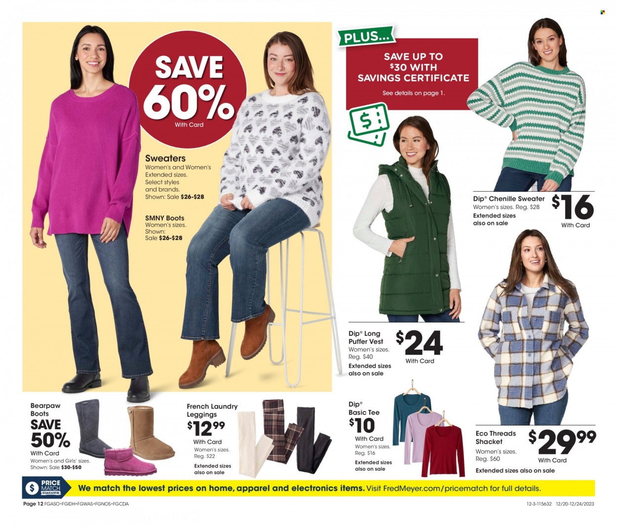 Fred Meyer ad - 12/20/2023 - 12/24/2023. Page 12