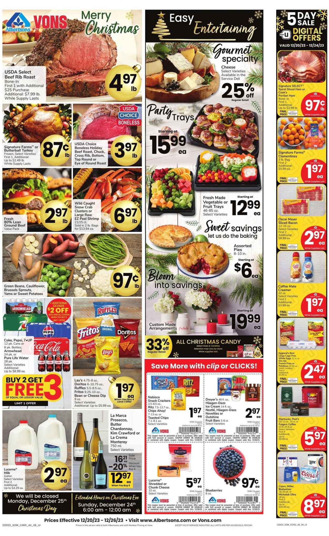 Vons ad - 12/20/2023 - 12/26/2023. Page 1