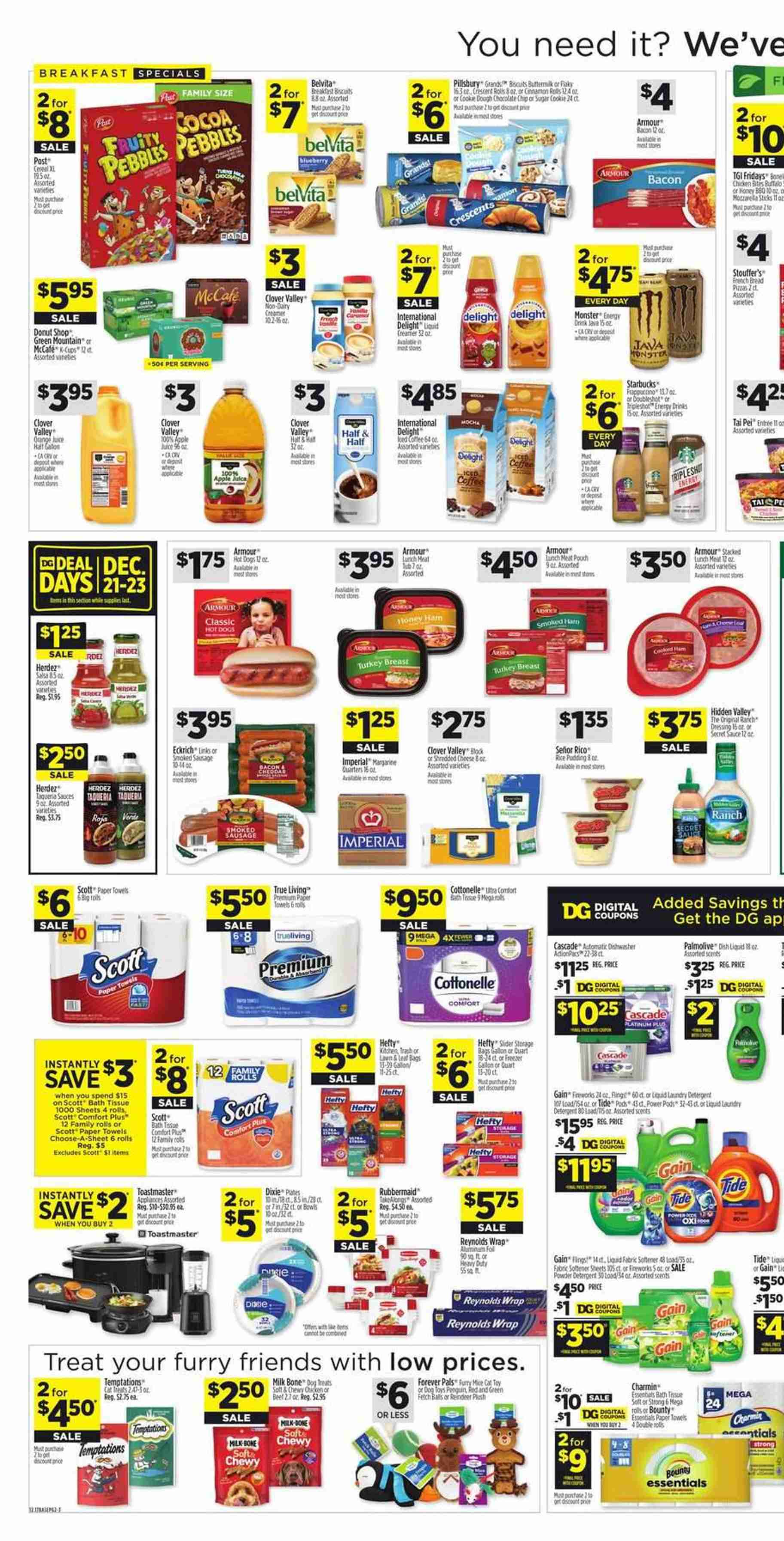 Dollar General ad - 12/17/2023 - 12/23/2023. Page 2