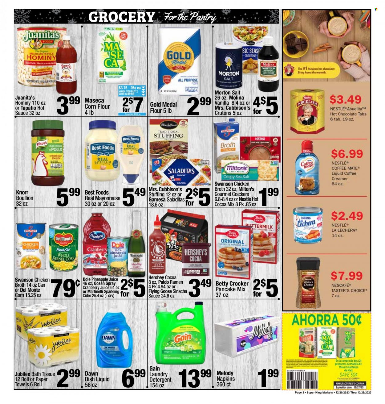 Super King Markets ad - 12/20/2023 - 12/26/2023. Page 3
