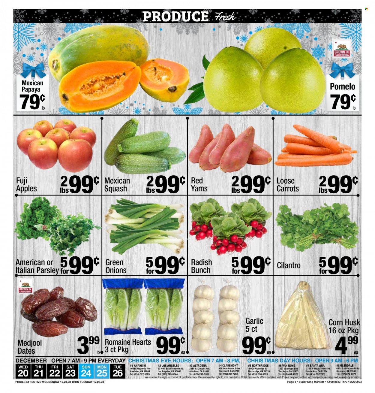 Super King Markets ad - 12/20/2023 - 12/26/2023. Page 8