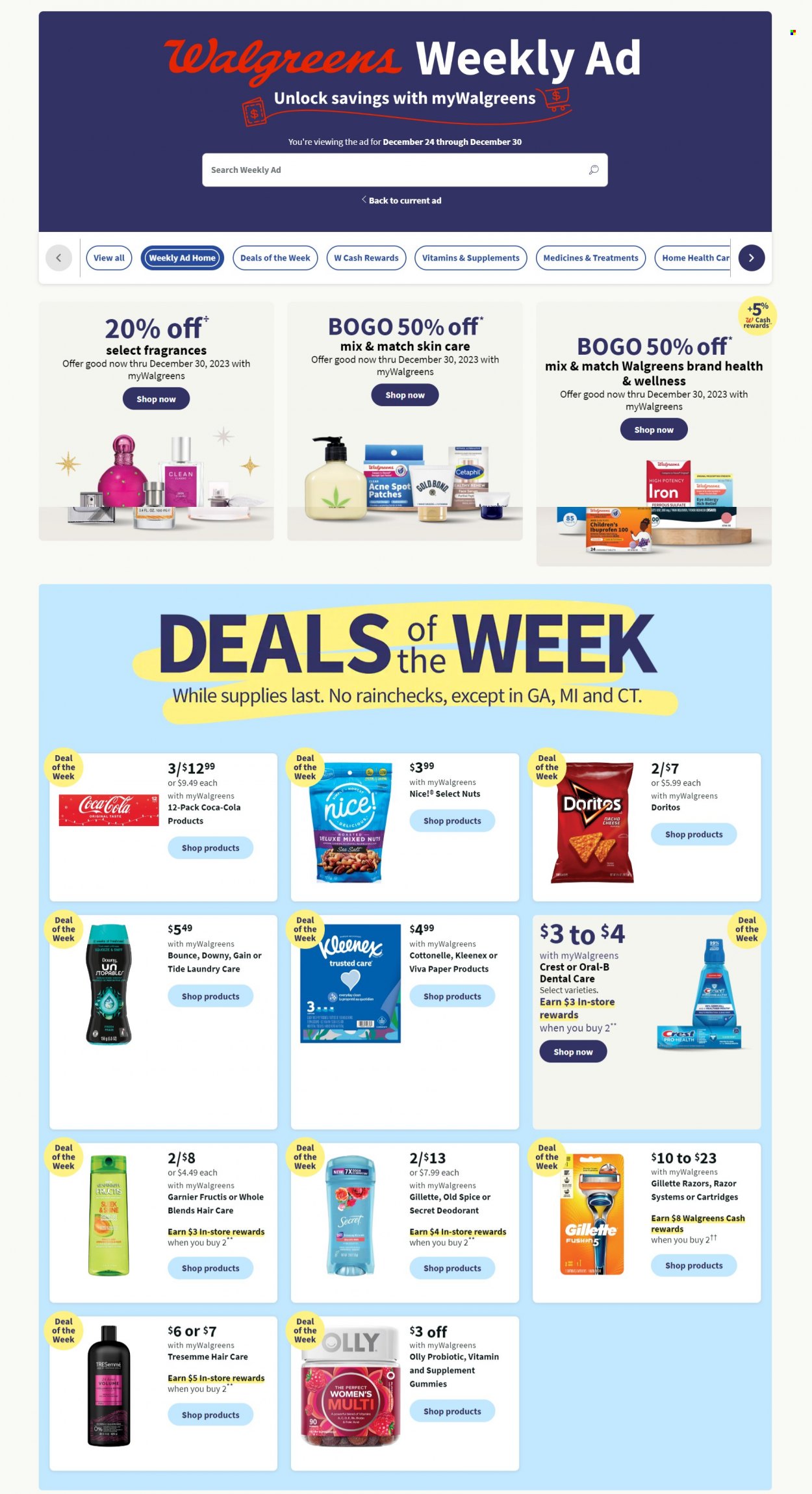 Walgreens ad - 12/24/2023 - 12/30/2023. Page 1