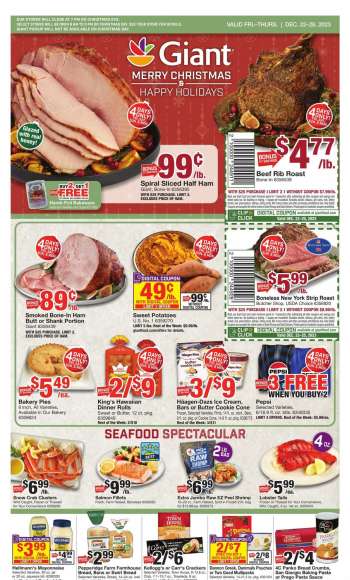 Giant Food Flyer - 12/22/2023 - 12/28/2023.