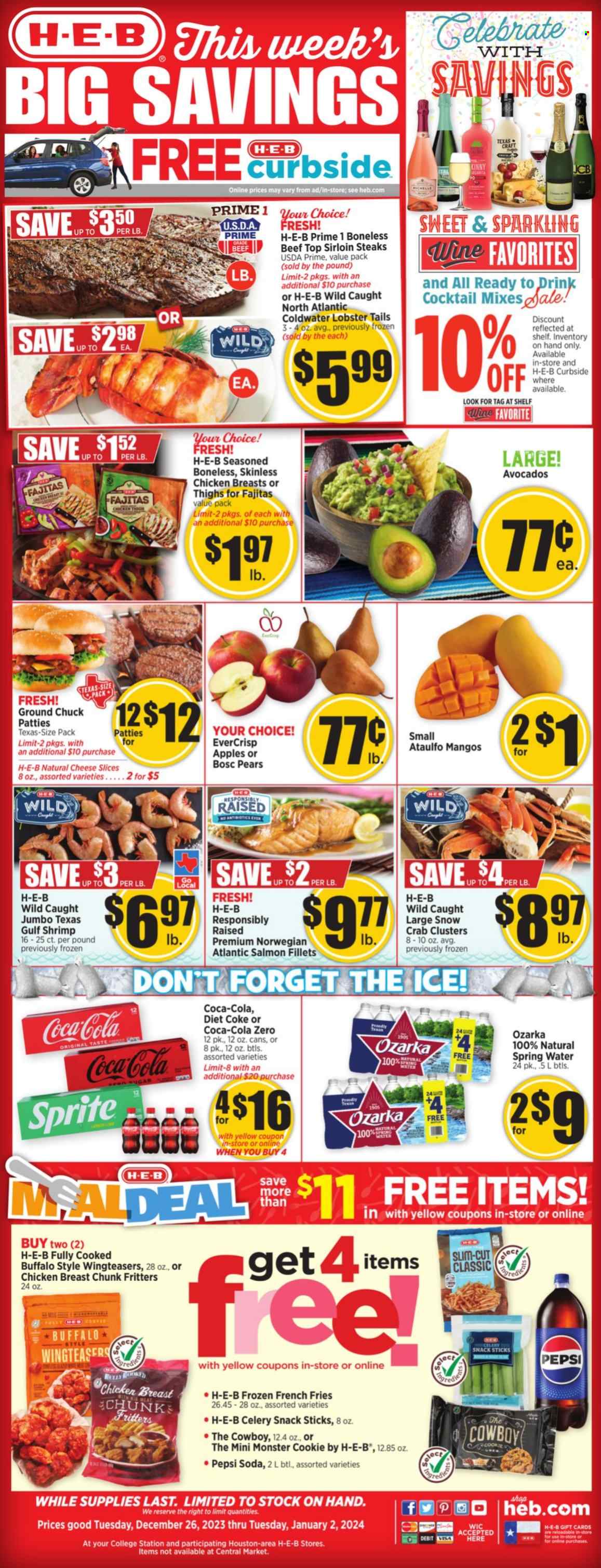 H-E-B ad - 12/26/2023 - 01/02/2024. Page 1