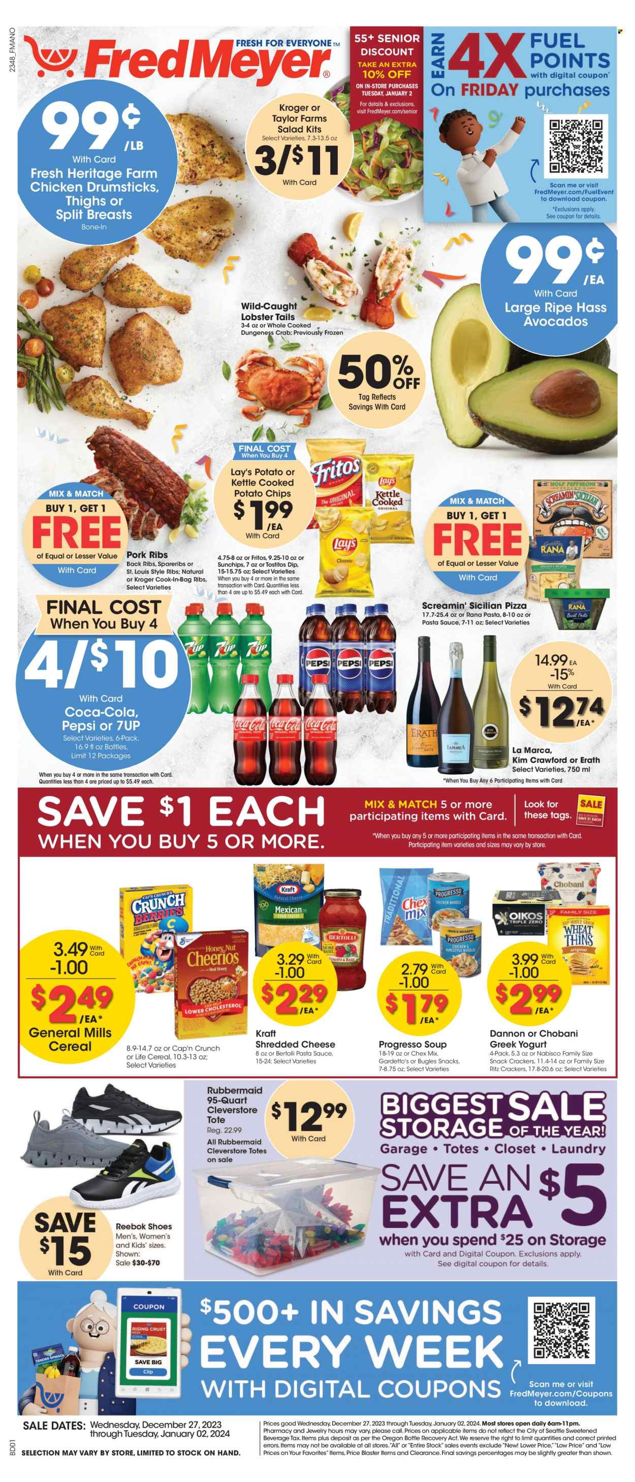 Fred Meyer ad - 12/27/2023 - 01/02/2024. Page 1