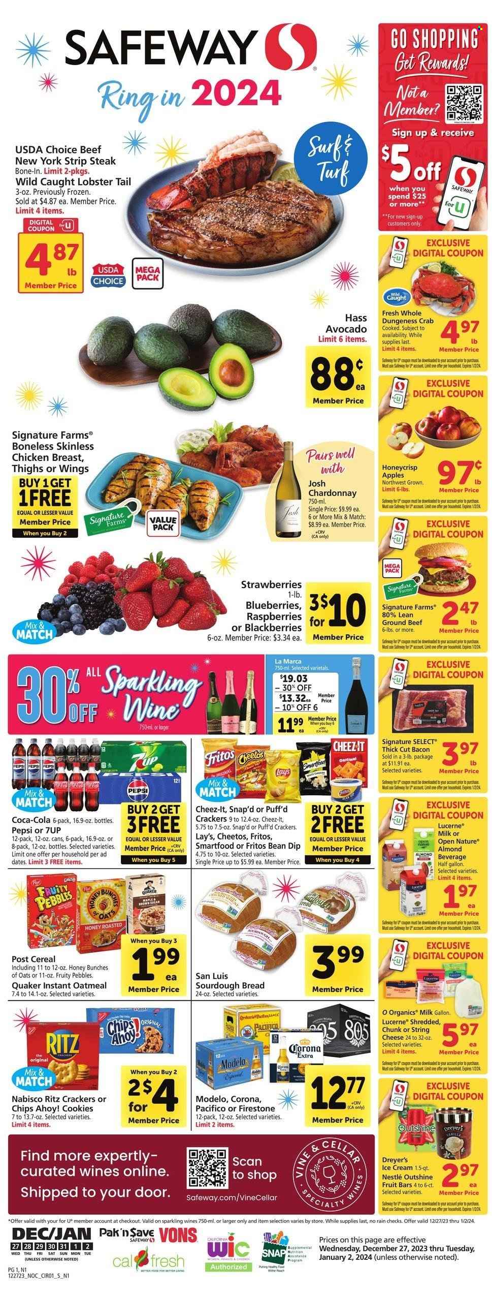 Safeway ad - 12/27/2023 - 01/02/2024. Page 1