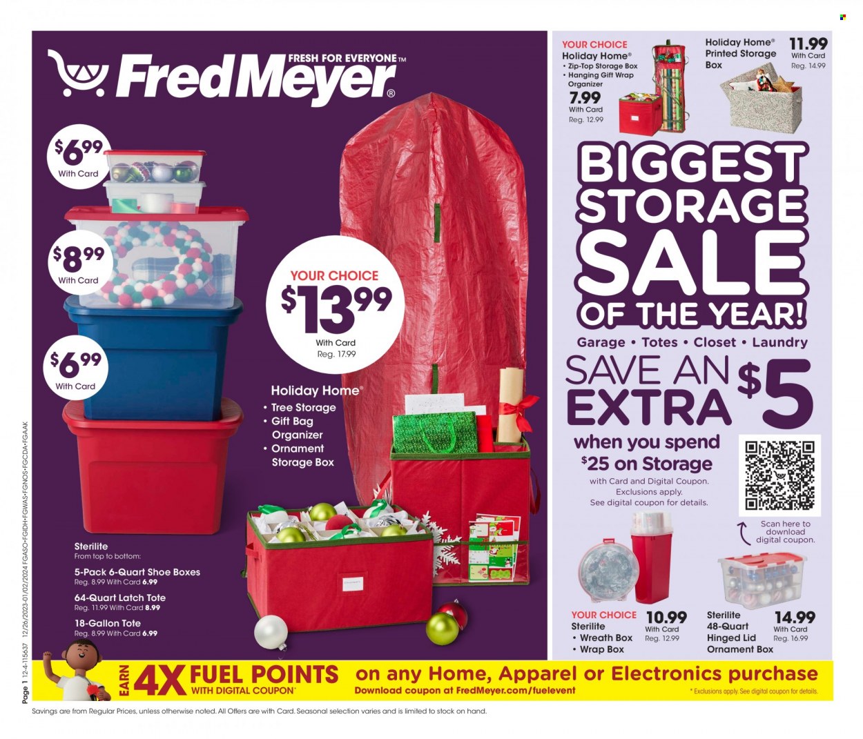 Fred Meyer ad - 12/27/2023 - 01/02/2024. Page 1