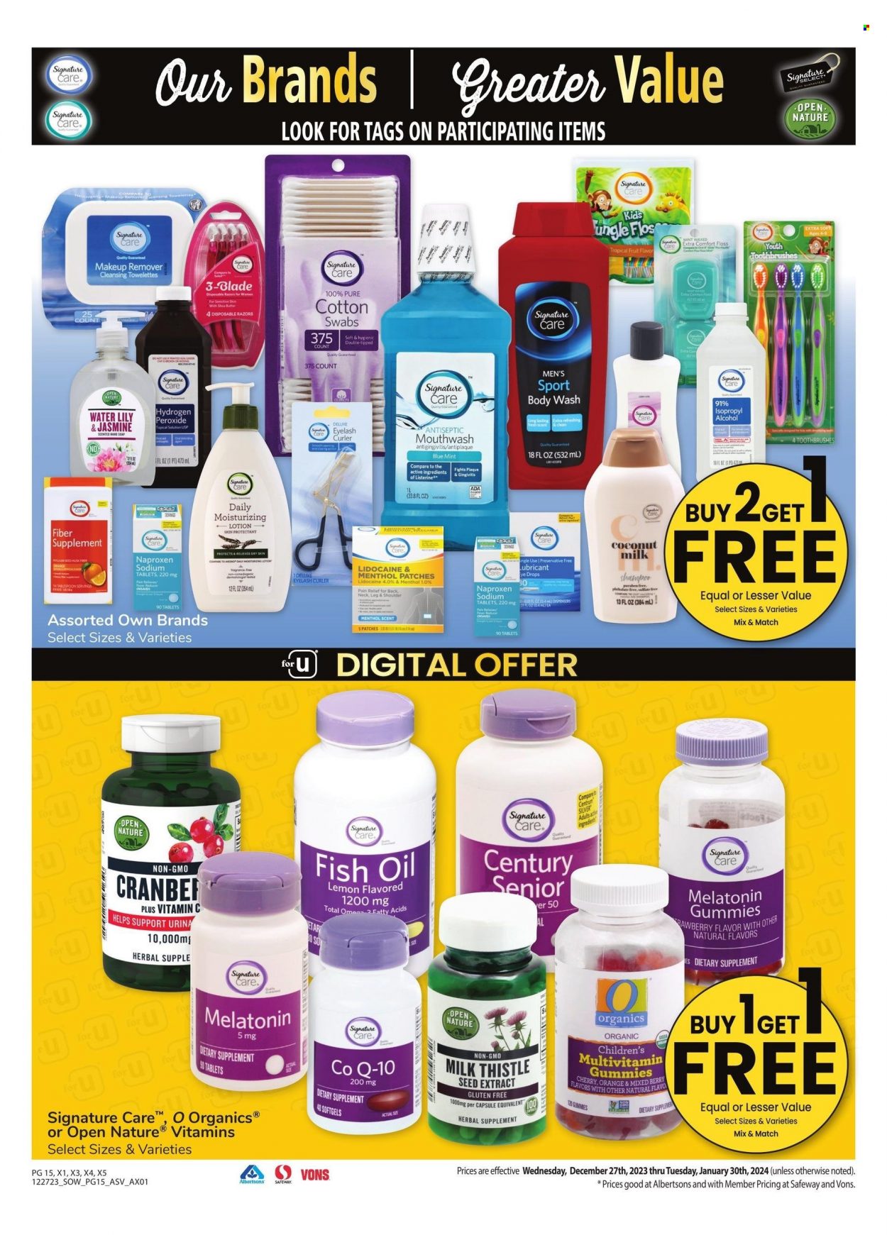 Safeway ad - 12/27/2023 - 01/30/2024. Page 15