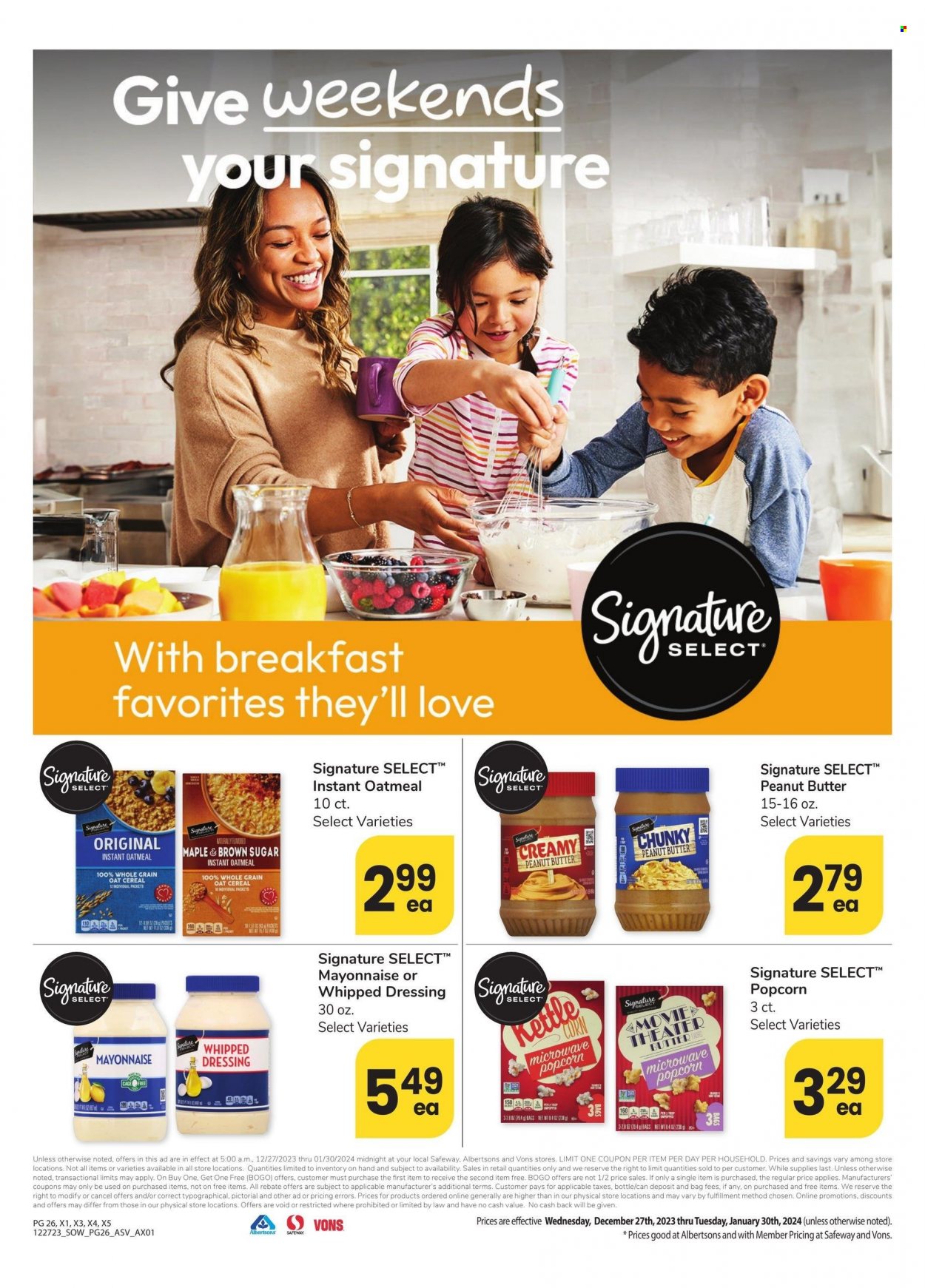 Safeway ad - 12/27/2023 - 01/30/2024. Page 26
