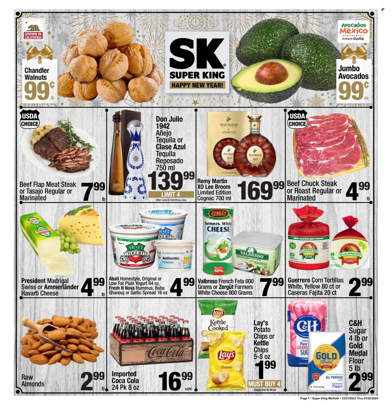 Super King Markets ad - 12/27/2023 - 01/02/2024. Page 1