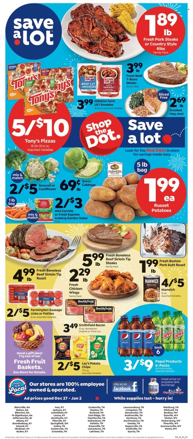 Save a Lot ad - 12/27/2023 - 01/02/2024. Page 1