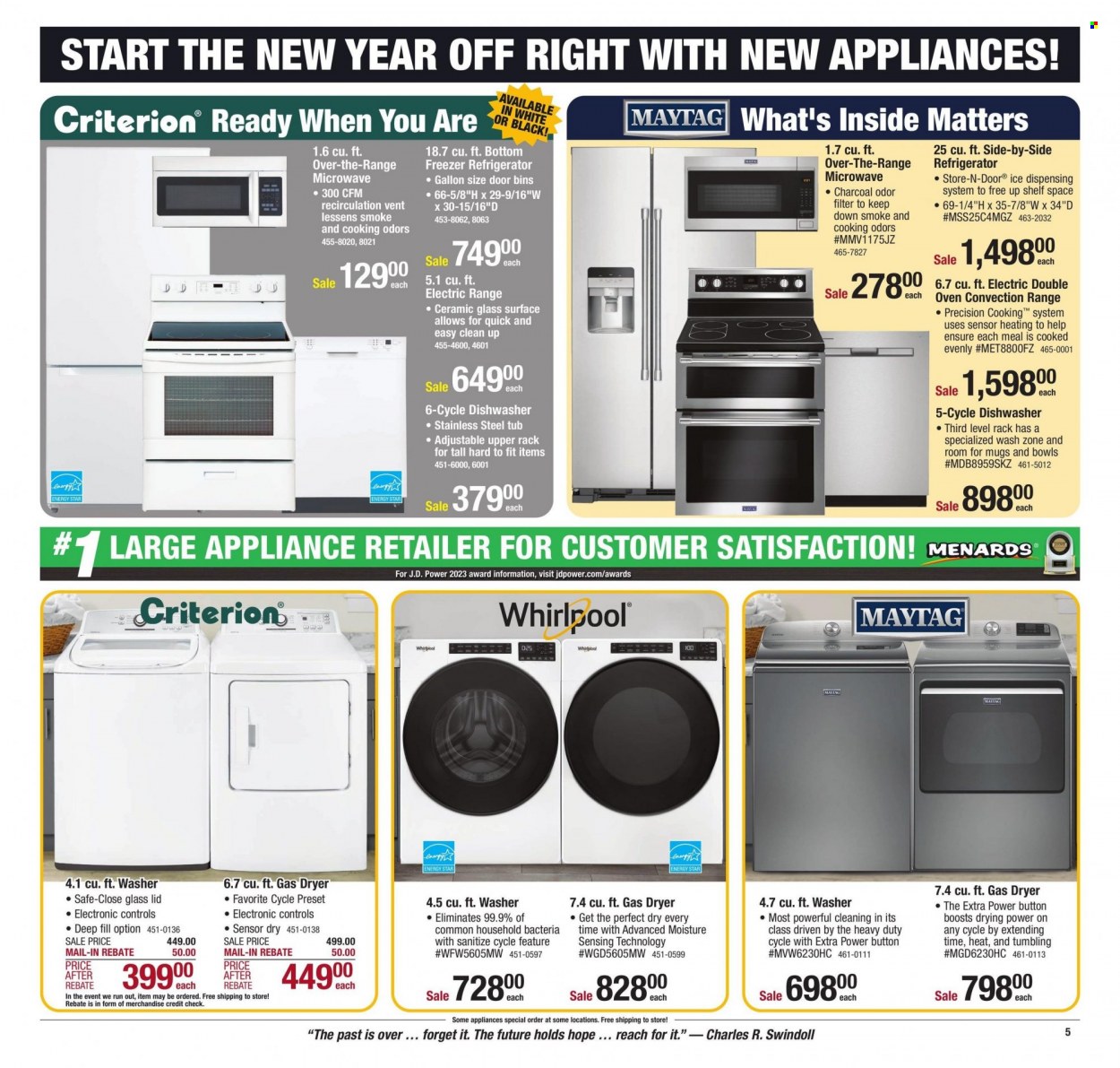Menards ad - 12/25/2023 - 12/31/2023. Page 9