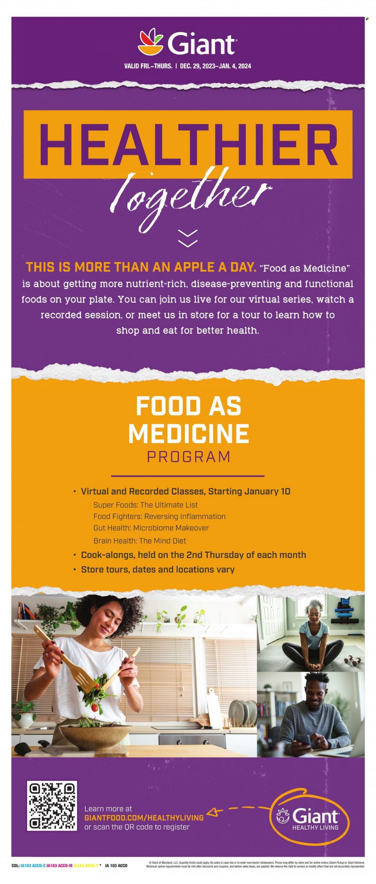 Giant Food ad - 12/29/2023 - 01/04/2024. Page 12