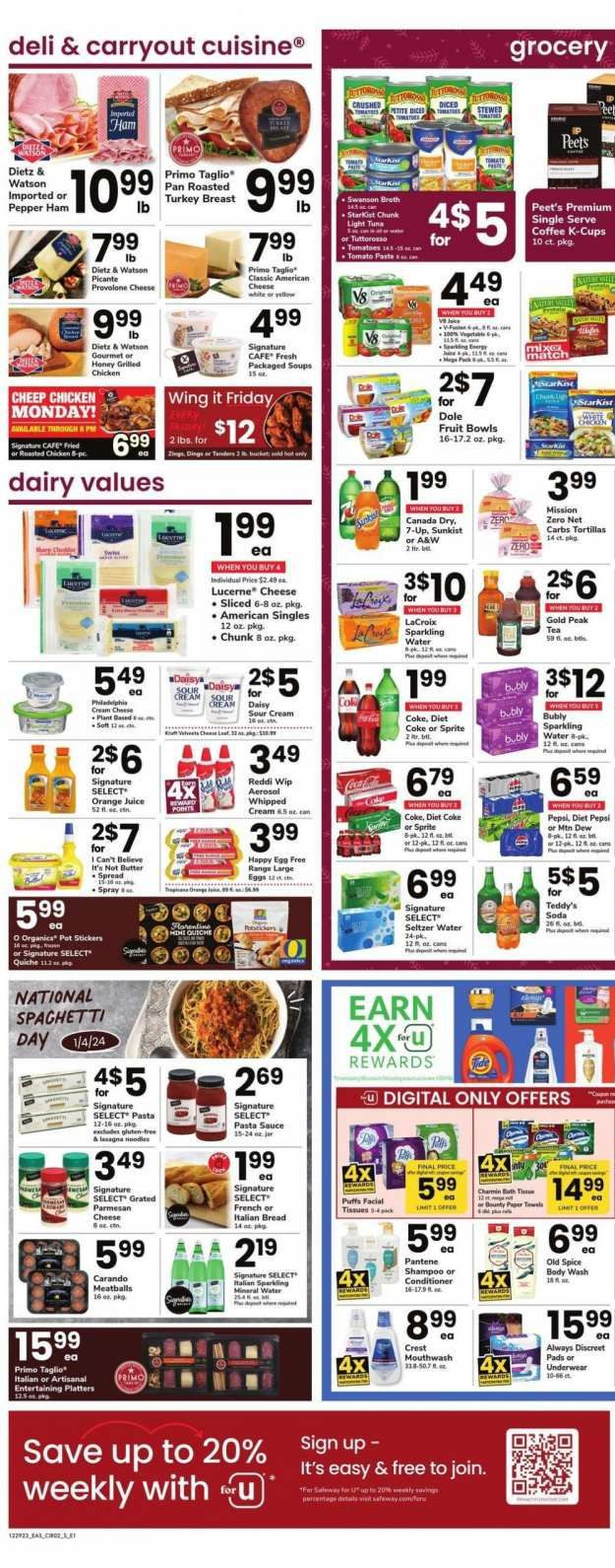Safeway ad - 12/29/2023 - 01/04/2024. Page 3