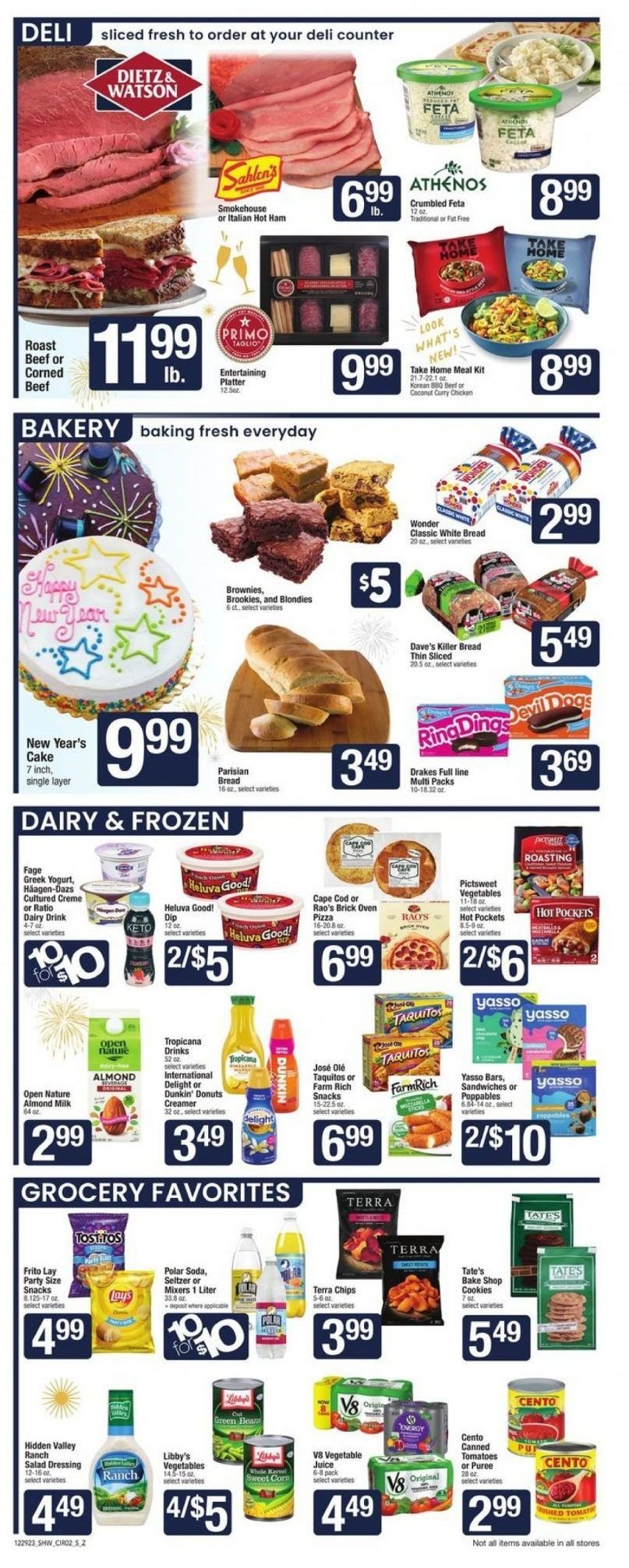 Shaw’s ad - 12/29/2023 - 01/04/2024. Page 2