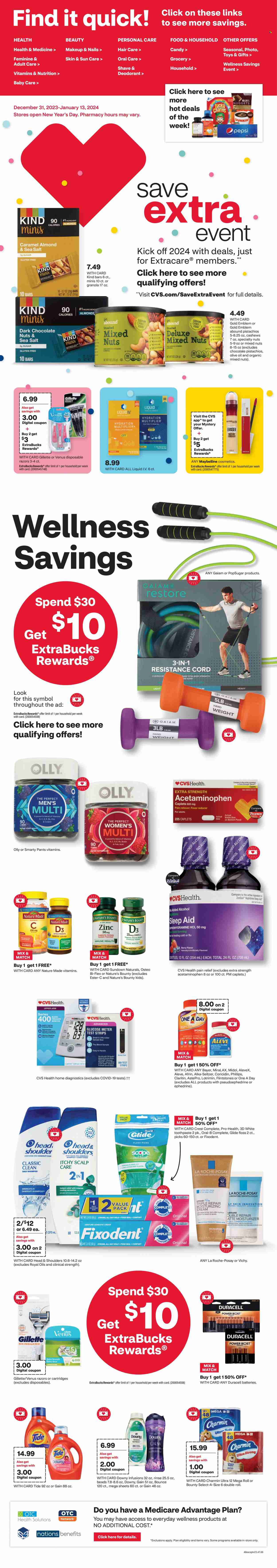 CVS Pharmacy ad - 12/31/2023 - 01/13/2024. Page 1