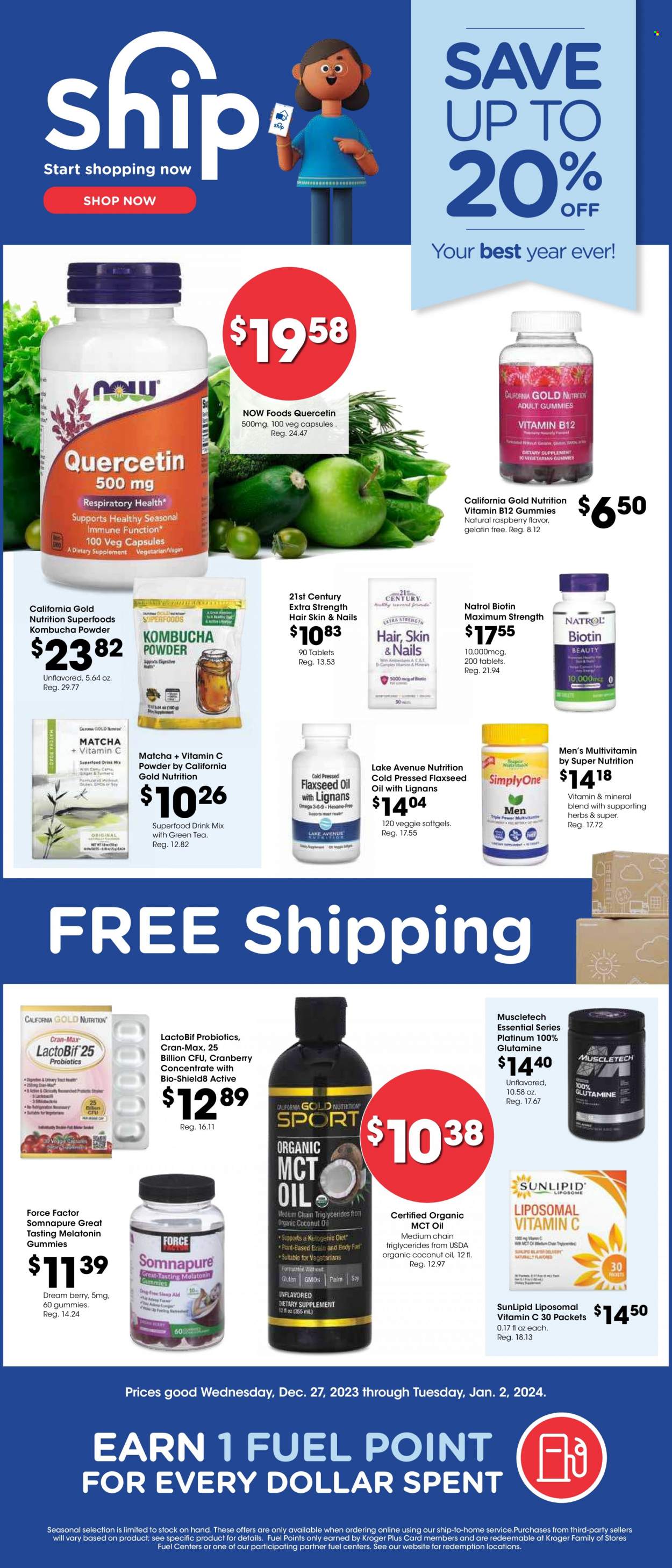 Food 4 Less ad - 12/27/2023 - 01/02/2024. Page 1