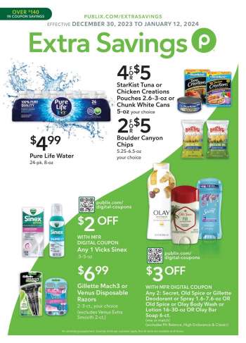 Publix Flyer - 12/30/2023 - 01/12/2024.