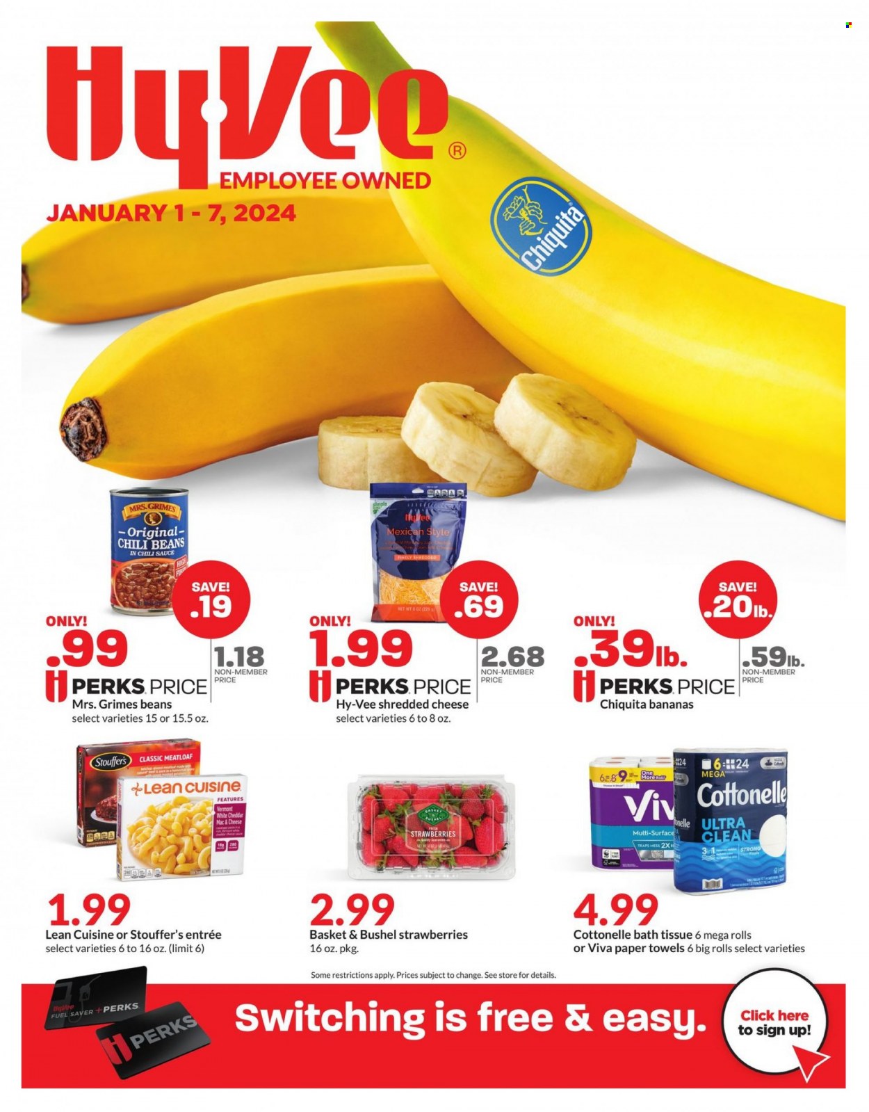 Hy-Vee ad - 01/01/2024 - 01/07/2024. Page 1