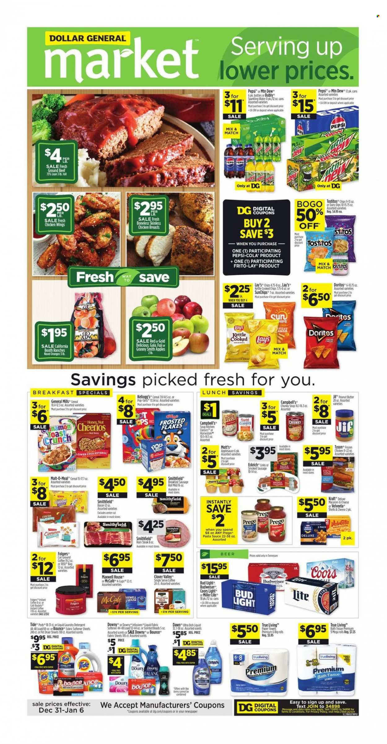 Dollar General ad - 12/31/2023 - 01/06/2024. Page 1