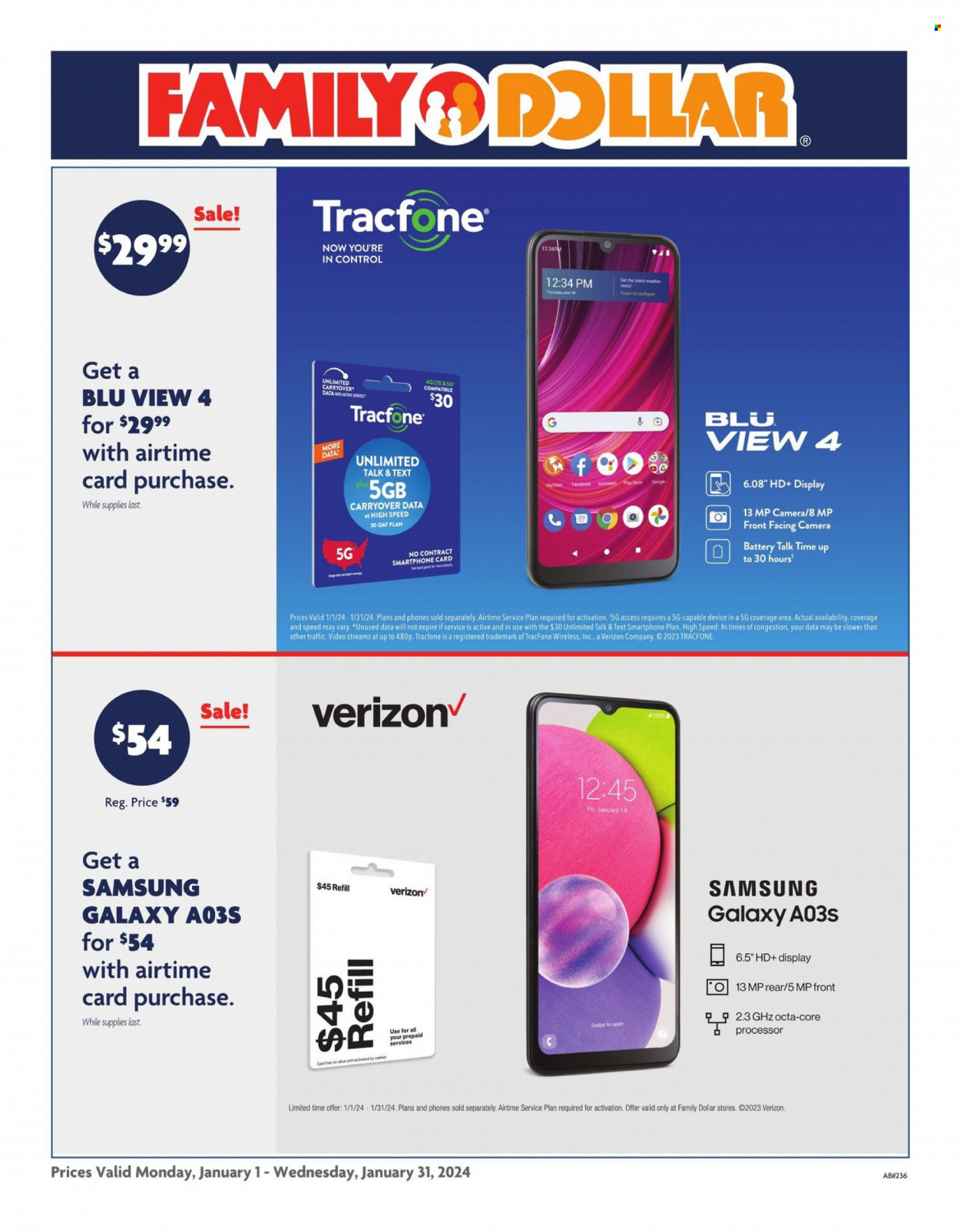 Family Dollar ad - 01/01/2024 - 01/31/2024. Page 1