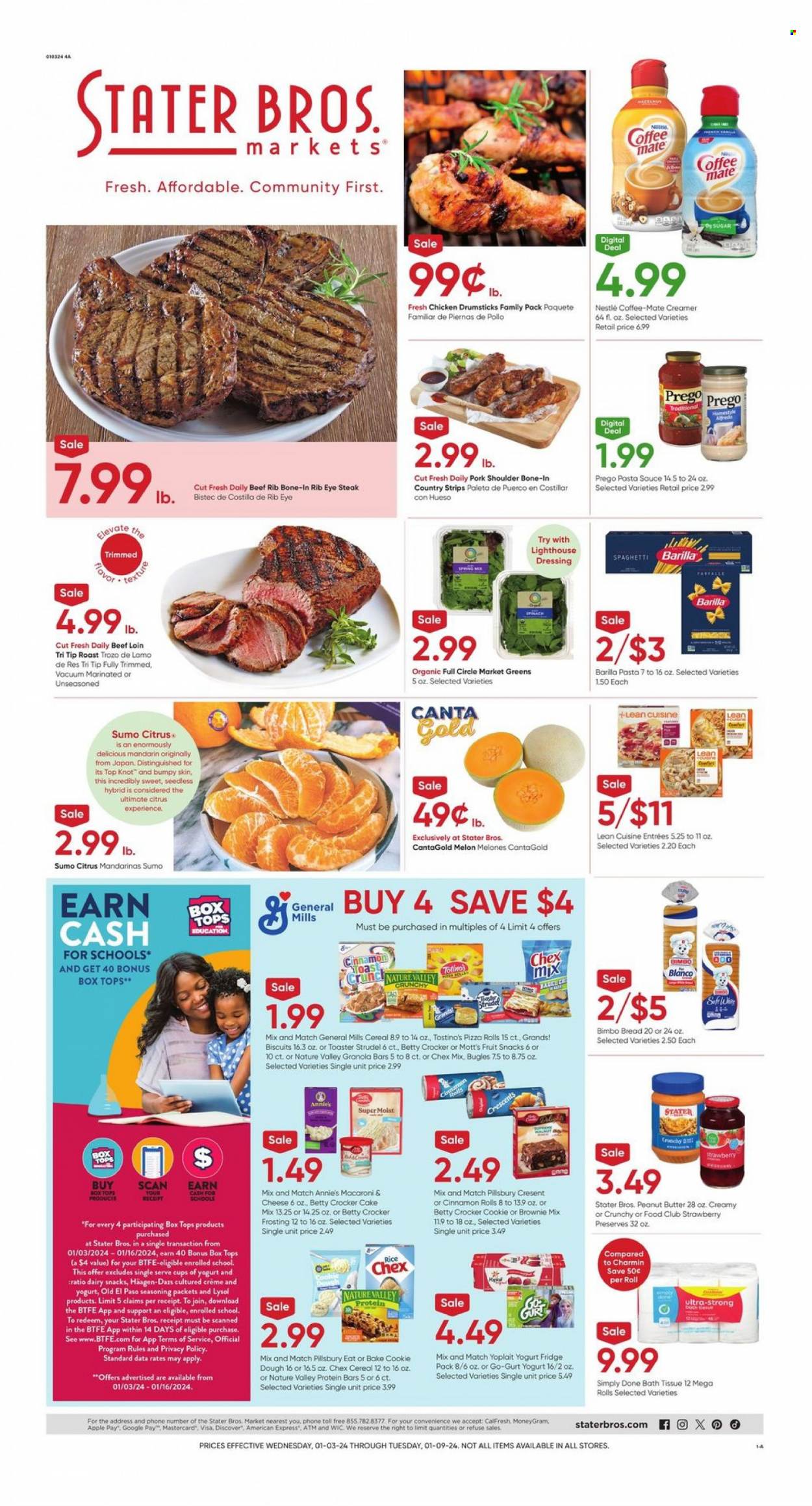Stater Bros. ad - 01/03/2024 - 01/09/2024. Page 1