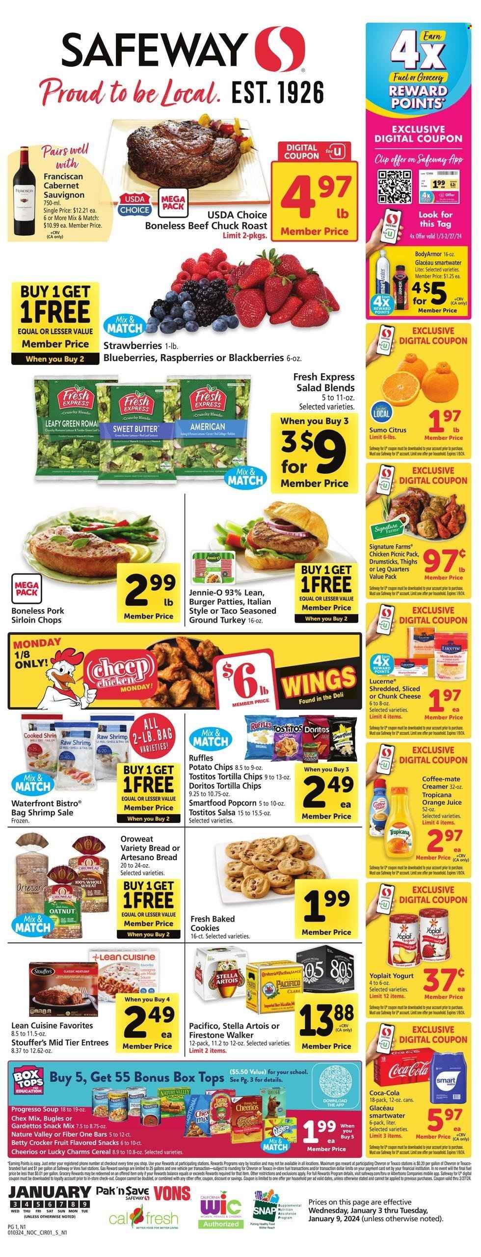 Safeway ad - 01/03/2024 - 01/09/2024. Page 1