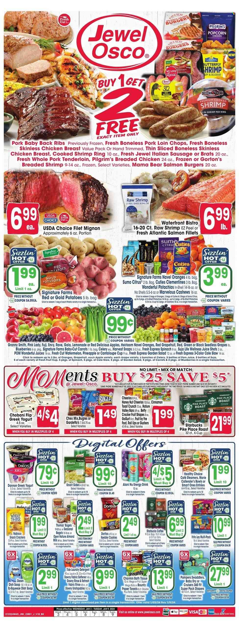 Jewel Osco ad - 01/03/2024 - 01/09/2024. Page 1
