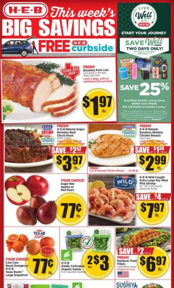 H-E-B Flyer - 01/03/2024 - 01/09/2024.