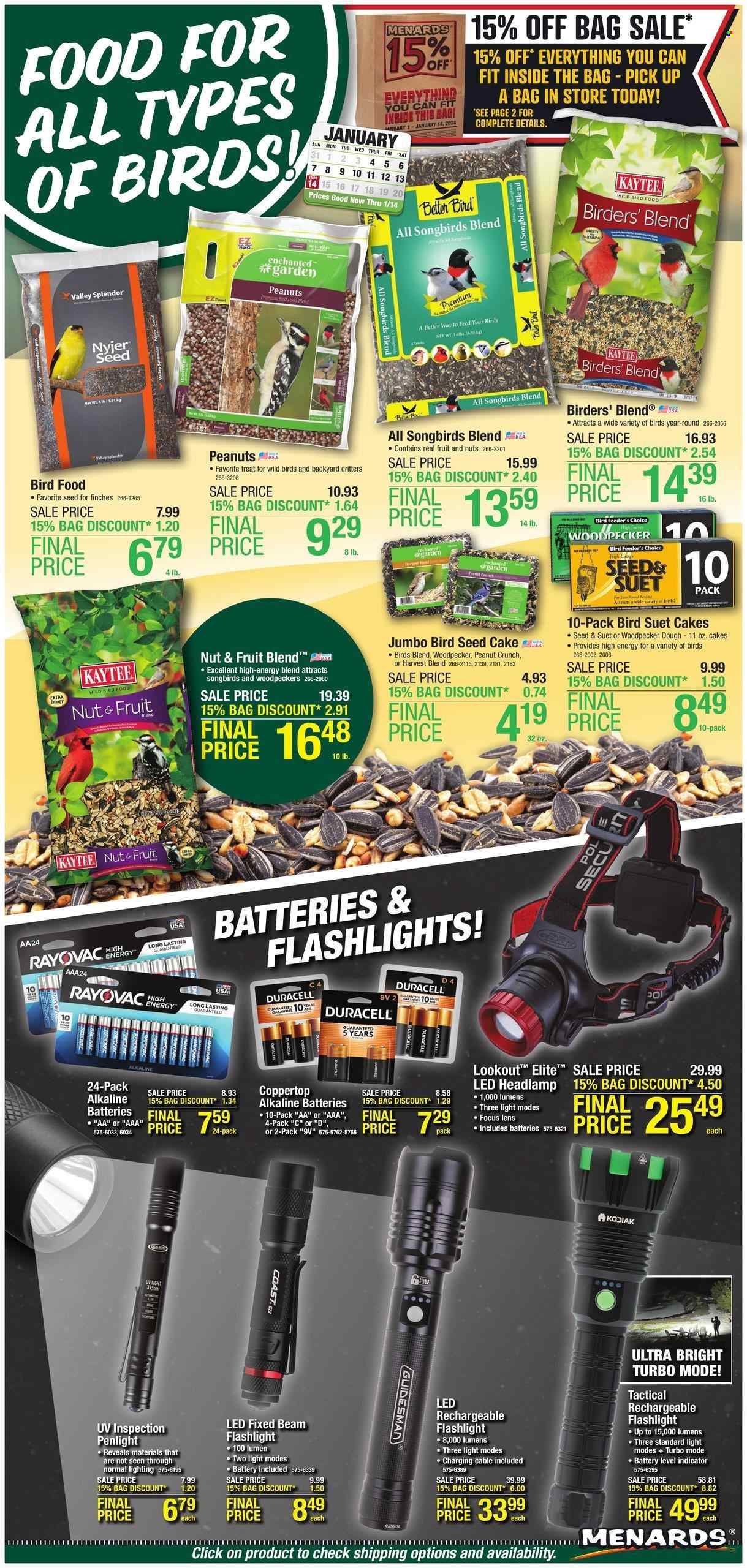 Menards ad - 01/04/2024 - 01/14/2024. Page 1