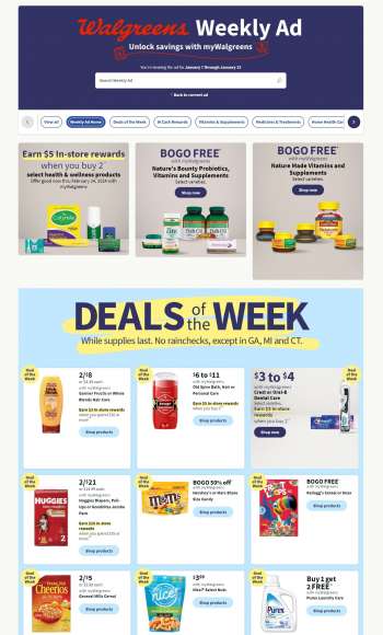 Walgreens Flyer - 01/07/2024 - 01/13/2024.