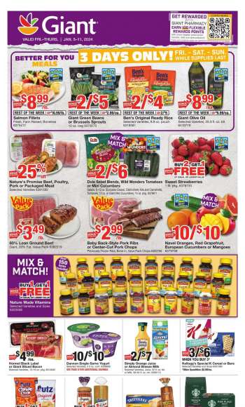 Giant Food Flyer - 01/05/2024 - 01/11/2024.
